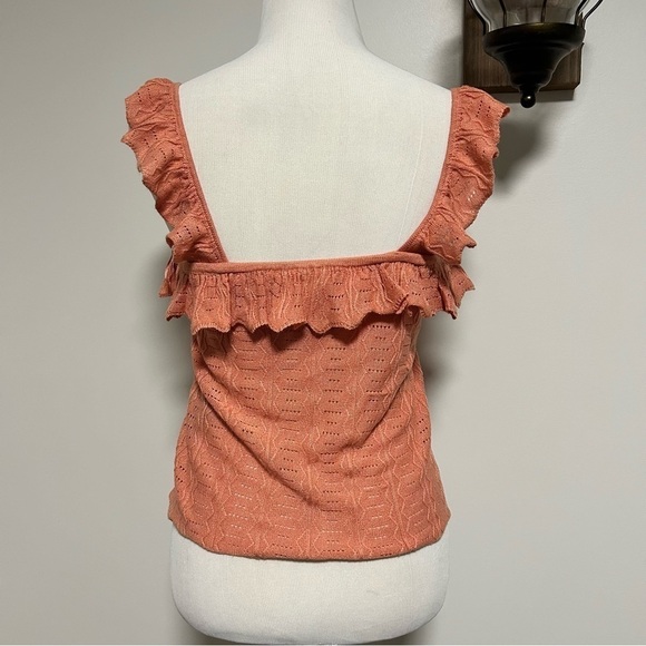 Guess Elia Pointelle Ruffle Sweater - Picture 3 of 6